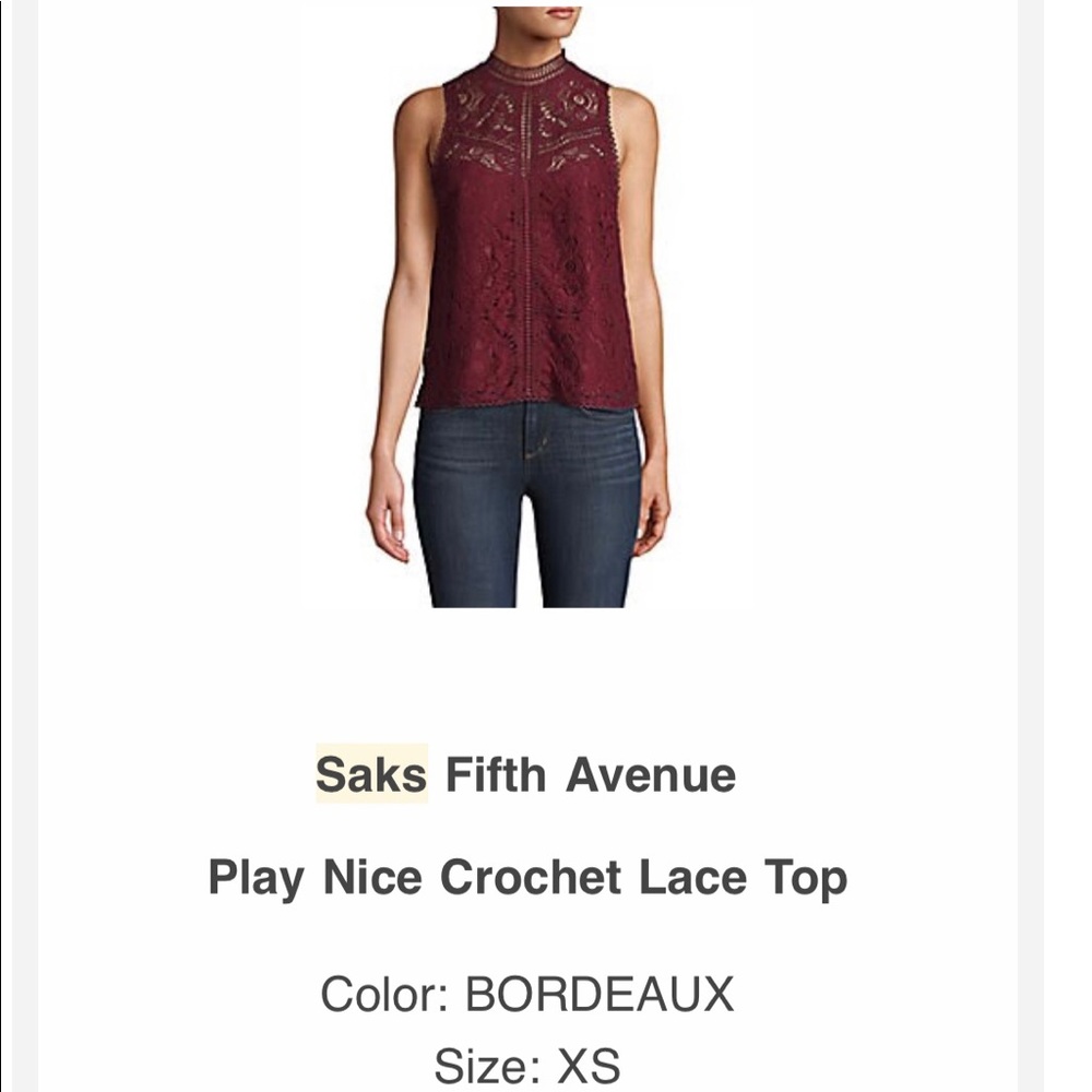 Play Nice Crotchet Lace Top